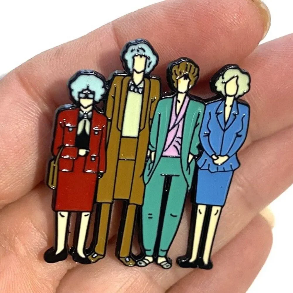 The Golden Girls Enamel Pin Badge Lapel Brooch TV Show Collectible Gift Girls